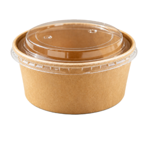 Home 1000ml kraft paper round bowl