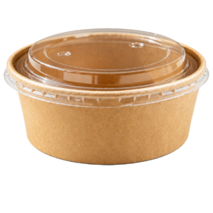 Home 1300ml kraft paper round bowl