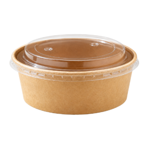 Home 500ml kraft paper round bowl