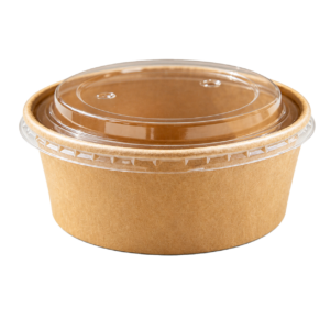 Home 750ml kraft paper round bowl